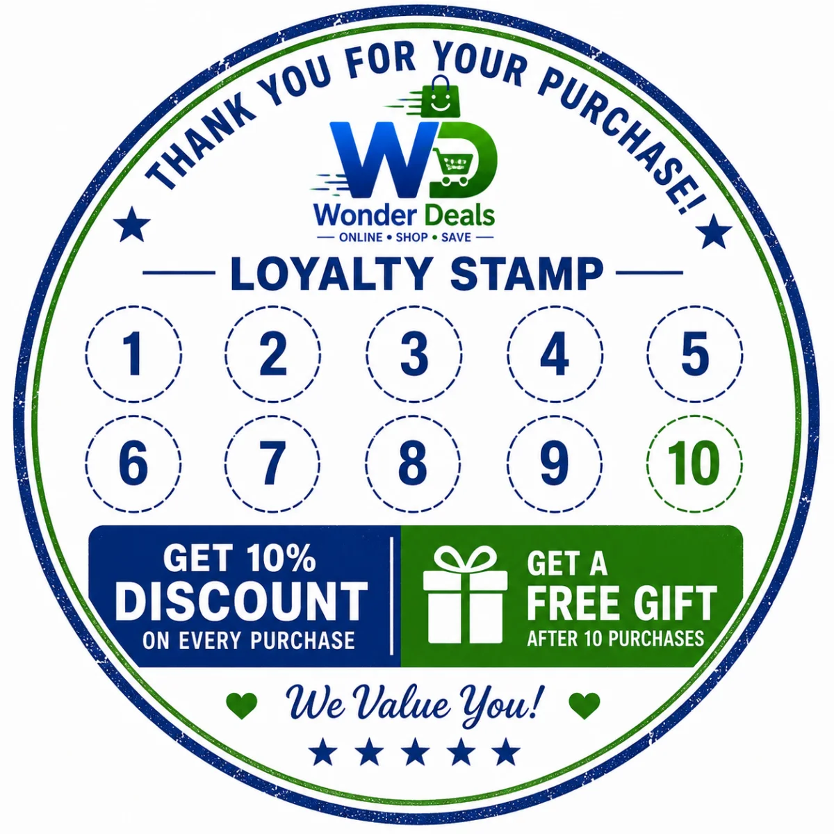 Loyalty stamp